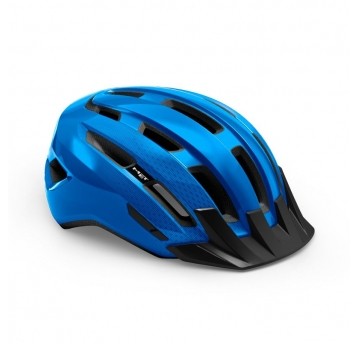 KASK MET DOWNTOWN ROZM. M/L NIEBIESKI POŁYSK