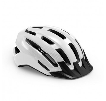 KASK MET DOWNTOWN ROZM. S/M BIAŁY POŁYSK