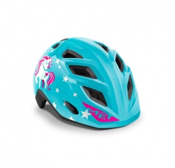 KASK MET ELFO II UNICORN NIEBIESKI