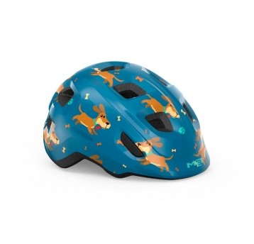 KASK MET HOORAY ROZM. XS BLUE TECKAL GLOSSY