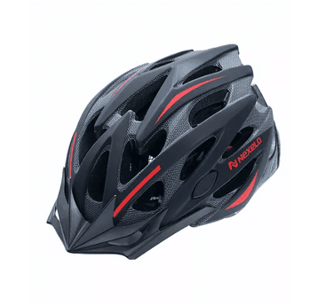 KASK STRAIGHT MAT ROZM. M 55-58cm CZAR-CZERWONY