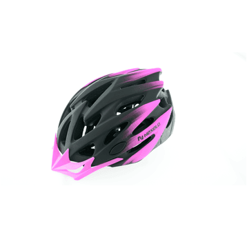 KASK STRAIGHT MAT ROZM. M 55-58cm CZARNO-RÓŻ
