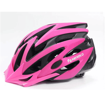 KASK STRAIGHT ROZM. M 55-58cm RÓŻ-CZARNY