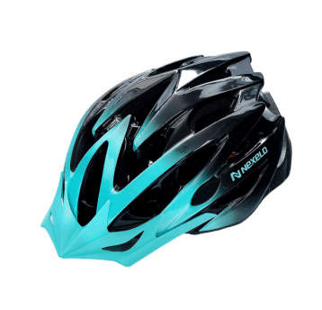 KASK STRAIGHT SHINY ROZM. M 55-58cm TURKUS-CZARNY