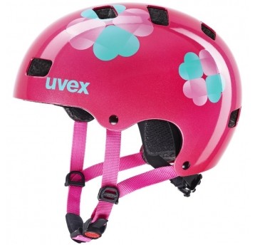 KASK UVEX KID 3 ROZM. 51-55cm PINK FLOWER