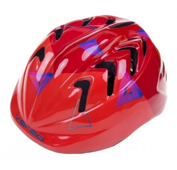 KASK VERSO KID PRO ROZM. S/48-52cm/ CZERW TRÓJKĄT