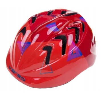 KASK VERSO KID PRO ROZM. XS/44-48cm/ CZERW TRÓJKĄT