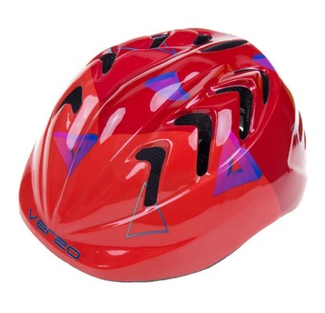 KASK VERSO KID PRO ROZM. XS/44-48cm/ CZERW TRÓJKĄT
