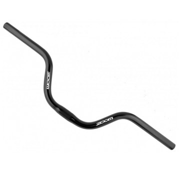 KIEROWNICA ALU 600x100mm 15' MTB-AL-158 CZARNA MAT