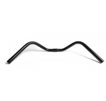 KIEROWNICA RETRO CZARNA 580mm STAL