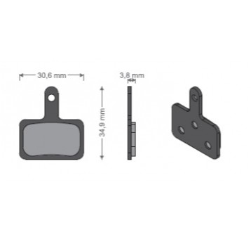 KLOCKI HAM. TARCZ. JET-04 SHIMANO DEORE METALICZNE