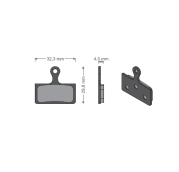KLOCKI HAM. TARCZ. JET-10 SHIMANO XTR/M900/M9000..
