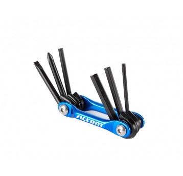 KLUCZ ACCENT ZAFFIRO-6 6funkcji ALU NIEB/CZAR