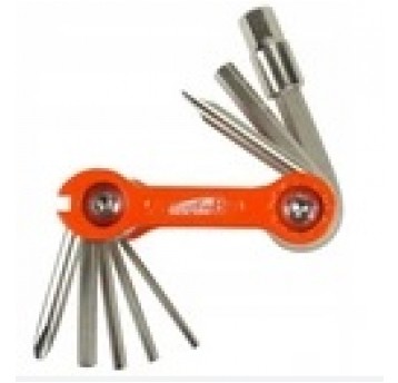 KLUCZ SUPER-B SCYZORYK 10 FUNKCJI POMARAŃCZ