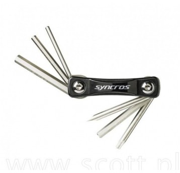 KLUCZE SYNCROS MULTI-TOOL 6 FUNCTIONS ST-01 BLACK