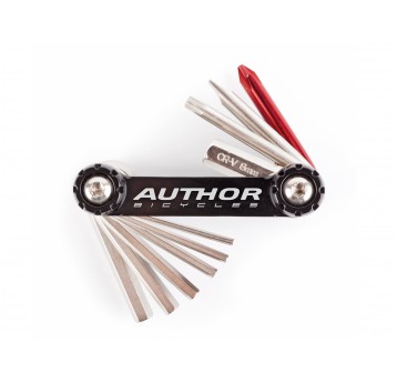 KLUCZE ZESTAW AUTHOR MULTIPED 10 CZARNO-SREBRNE