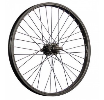 KOŁO 20 TYŁ BMX O/ALU P/ALU SF-B17R oś M14 CZARNE