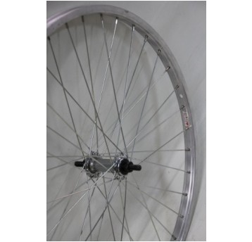 KOŁO 24 PRZÓD MTB PIASTA STAL OBRĘCZ ALUMINIOWA