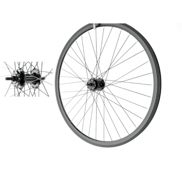 KOŁO 24 PRZÓD O/STOŻEK CZARNY P/ALU DISC 6śrub