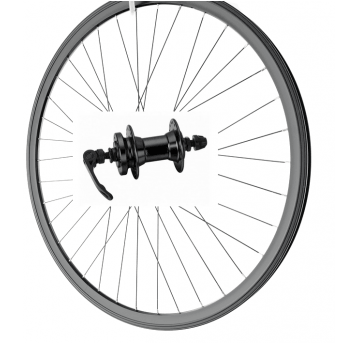 KOŁO 26 PRZÓD DISC 6śrub O/STOŻEK CZARNY P/ALU QR