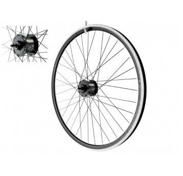 KOŁO 26 PRZÓD DYNAMO P/SHIMANO 3W O/STOŻ CZARNE