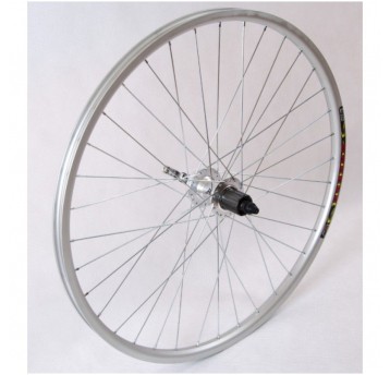 KOŁO 26 TYŁ DISC 6śrub KASETA 8/9/10 SREBRNE