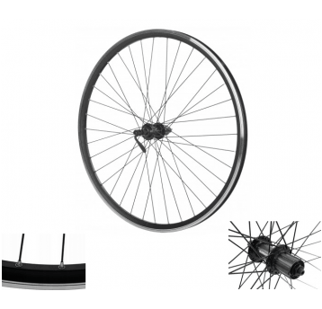 KOŁO 27,5 TYŁ V-B KASETA P/SHIMANO TX-500 CZAR QR