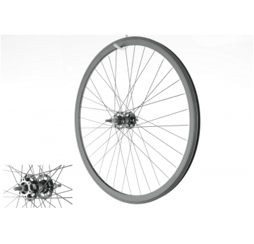 KOŁO 28/29" TYŁ DISC 6śrub WOLNOBIEG CZARNE P/STAL