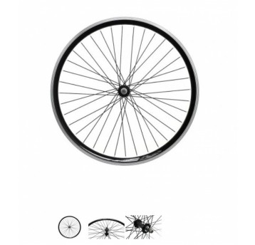 KOŁO 28 PRZÓD V-BR O/STOŻEK CZARNE P/ALU