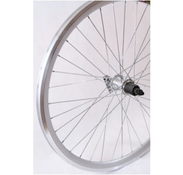 KOŁO 28 TYŁ PIASTA KASETA 8/9 STOŻEK SREBRN ZACISK