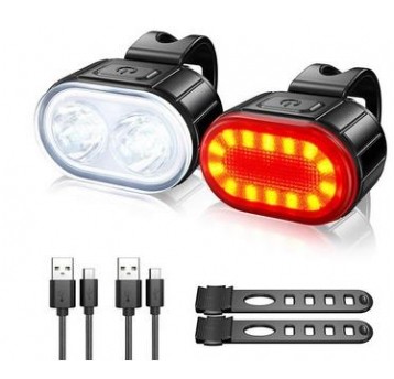 KOMPLET OŚWIETL. USB P-200LM 2200mAh T-30LM 250mAh