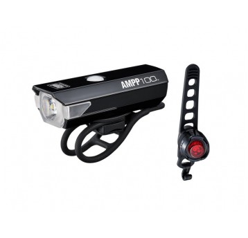 KOMPLET OŚWIETLENIA CATEYE AMPP 100 LUMEN USB/USB