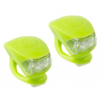 KOMPLET OŚWIETLENIA M-WAVE SILIKON LED ZIELONE