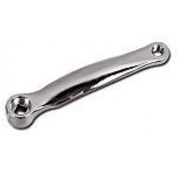 KORBA LEWA ALUMINIOWA SREBRNA KWADRAT 170mm