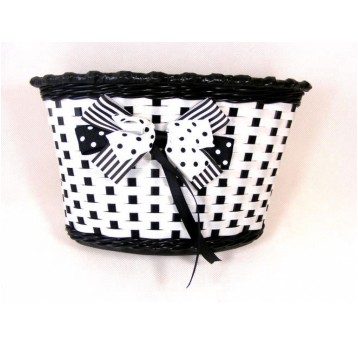 KOSZ DZIEC. PRZÓD Z KOKARDĄ CZARNY