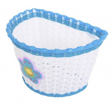 KOSZ PRZÓD DZIEC. BIAŁO-NIEBIESKI Z KWIATKIEM BSO1