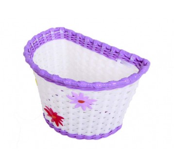 KOSZ PRZÓD DZIEC. HL-BS01-10 BIAŁO-FIOLET. Z KWIAT