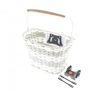 KOSZ PRZÓD HT-512 PLECIONY BIAŁO-GRAFITOWY