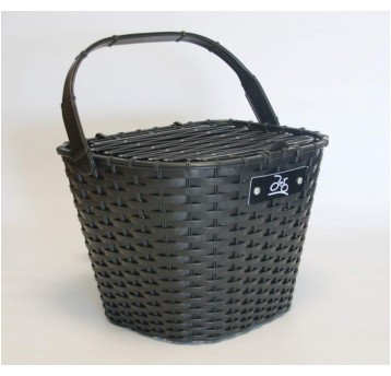 KOSZ PRZÓD PLASTIKOWY MOCOWANY NA WSPORNIK CZARNY