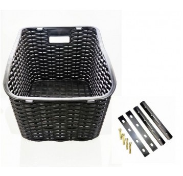 KOSZ TYŁ NA BAGAŻNIK PLAST. 43x31x24cm CZARNY