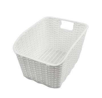 KOSZ TYŁ NA BAGAŻNIK PLASTIK 43x31x24cm BIAŁY