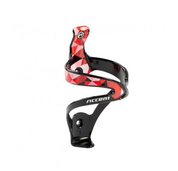 KOSZYK BIDONU ACCENT MOSAIC CZARNO-CZERWONY