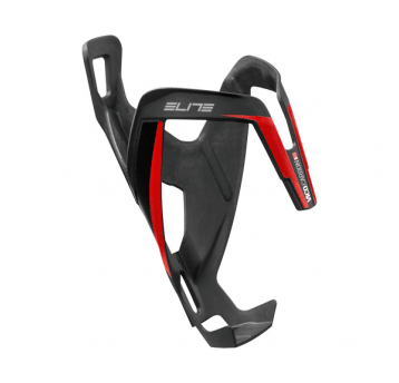 KOSZYK BIDONU ELITE VICO CARBON MAT/CZERWONY