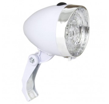 LAMPA PRZÓD BIAŁA RETRO 3 DIODY BATERIE