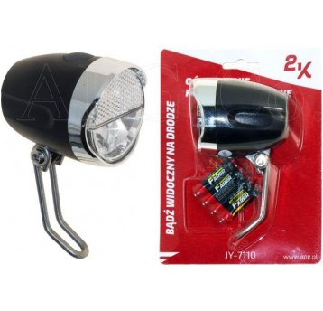 LAMPA PRZÓD JY-7110 1-LED 1W CZARNA BOX