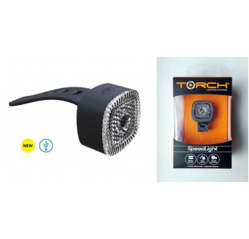 LAMPA PRZÓD TORCH SPEEDLIGHT 55006 USB CZARNA