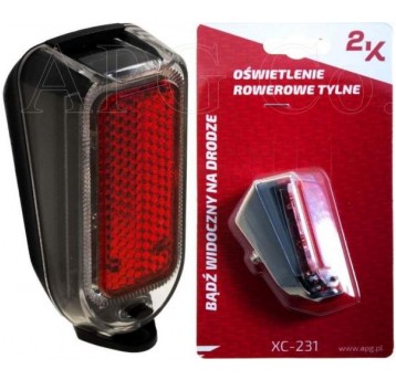 LAMPA TYLNA XC-231R 2F/2LED