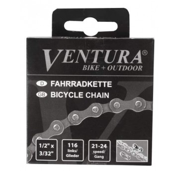 ŁAŃCUCH 116ogniw MTB VENTURA 7/8rz BOX 302175