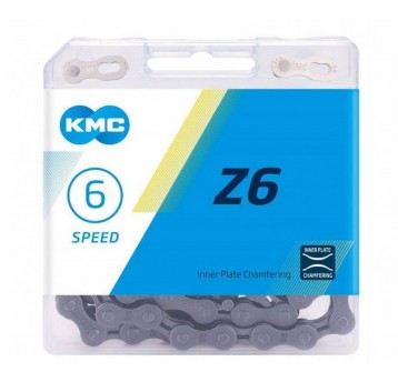 ŁAŃCUCH KMC 6/7rz 114ogn Z6 SZARY BOX