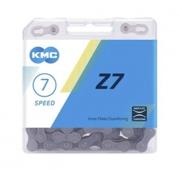 ŁAŃCUCH KMC 7/8rz. 114ogn Z7 SZARO-BRĄZ BOX